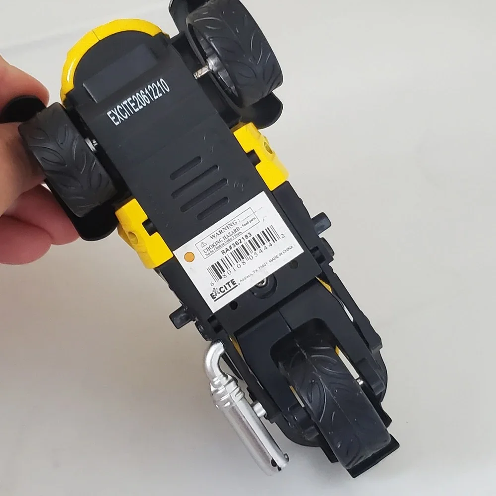 Excite Die-Cast 3-Wheel Motorcycle Trike Toy Yellow Black EXC88 RA#362183